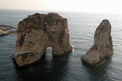 Beirut Corniche 27 Pigeon Rocks Natural Offshore Rock Arches In West Corniche 